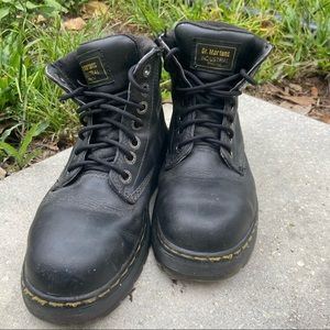 Dr. Marten steel toe work boots mens size 7, ladies size 8